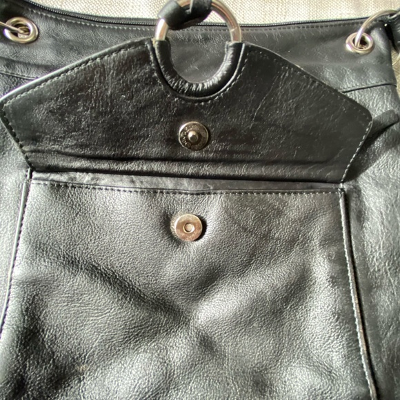 Great American Leather Works Black Crossbody Casual Bag - Picture 4 of 16